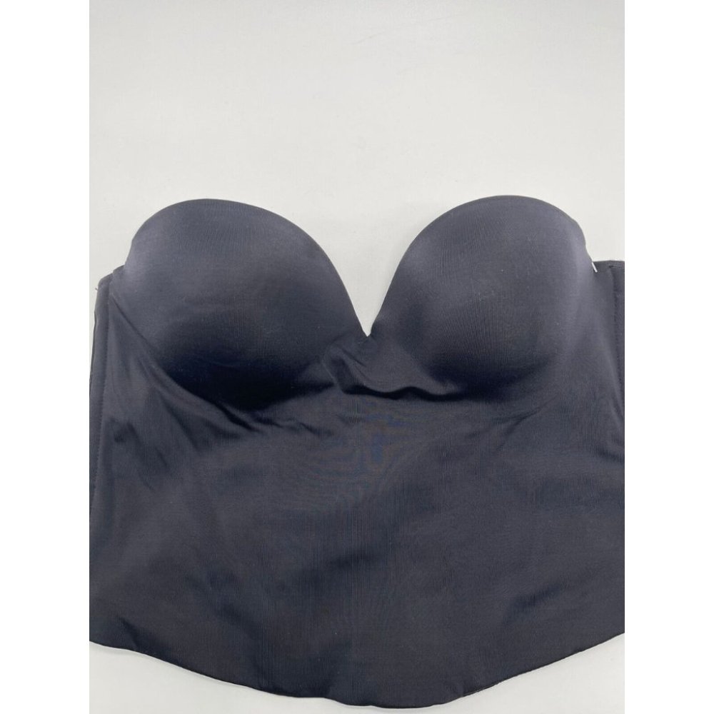 Maidenform 7115 Women's Black Strapless Push Up Bustier Bra Size 36B